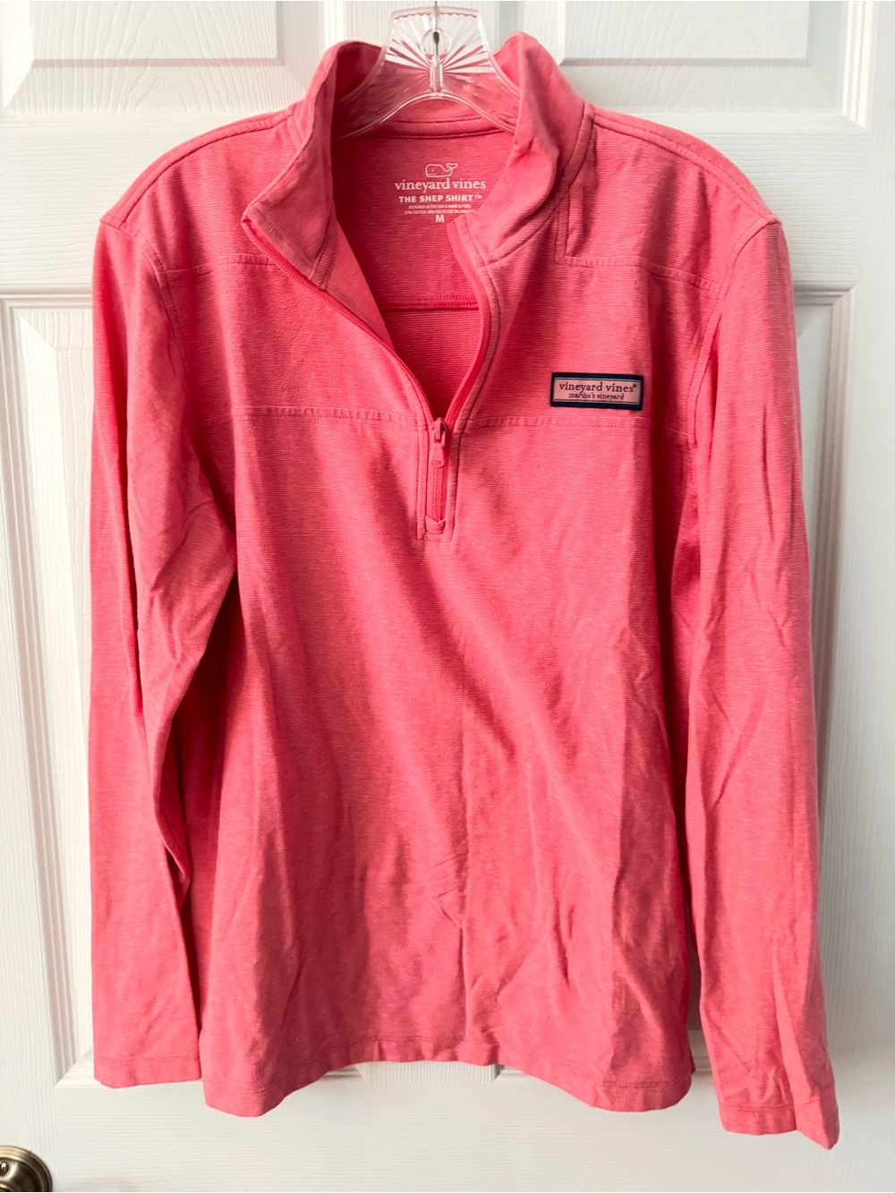 Vineyard Vines pink pullover. Super cute.